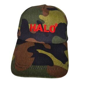 Halo Camouflage Baseball Cap Adjustable Strap Cotton Outdoor Sports Hat